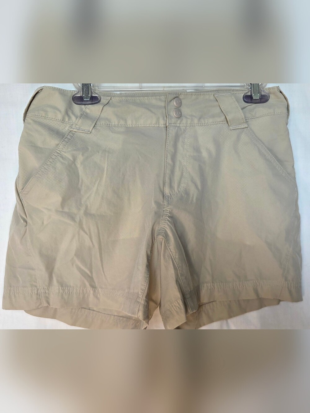 Columbia PFG Performance Womens Tan Fishing Shorts Sz 8 Outdoors Sports Hiking